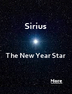 Look for Sirius  at midnight culmination  highest in the sky around midnight every New Years Eve.